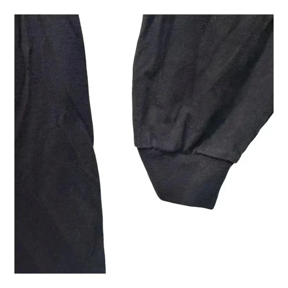 Smokin Bowls Vermont Graphic Long Sleeve T Shirt Black Red Bar Anvil Cotton Sz L - Picture 9 of 15